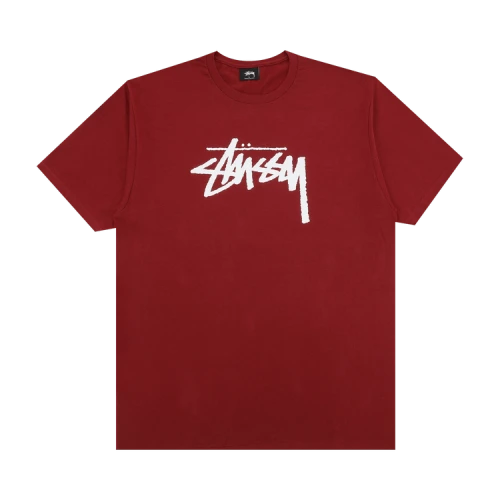 Stussy Stock Tee 'Burgundy'