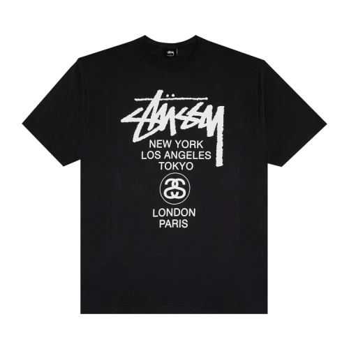 Stussy World Tour Tee 'Charcoal'