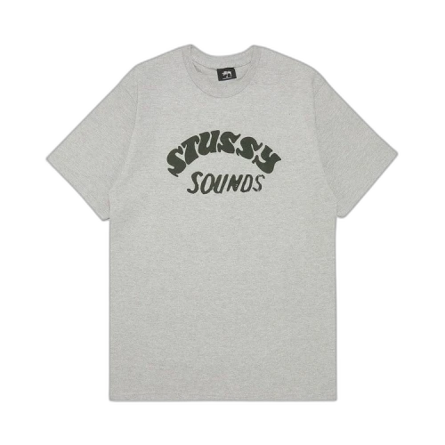 Stussy Sounds Tee 'Grey Heather'
