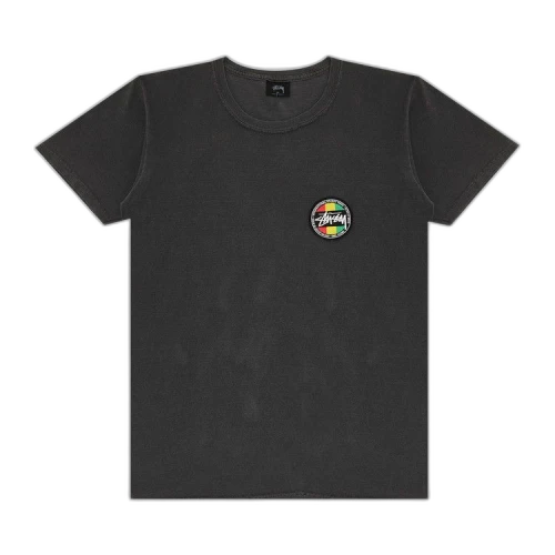 Stussy Reggae Dot Pigment Dyed Tee 'Black'