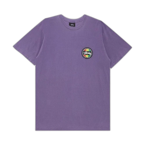 Stussy Reggae Dot Pigment Dyed Tee 'Purple'