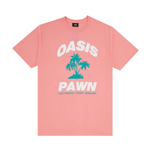 Stussy Oasis Pawn Tee 'Rose'