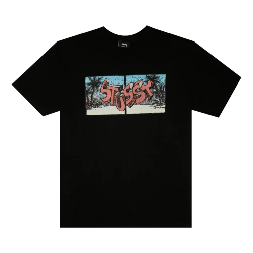 Stussy Stranded Tee 'Black'