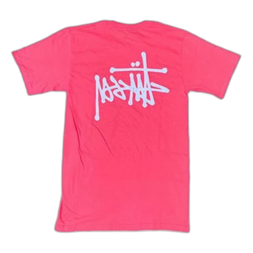 Stussy Basic Logo Tee Classic Printing Short Sleeve Unisex Rose Red