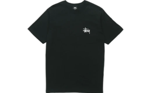 Stussy Classic Basic Printing Short Sleeve Unisex Black