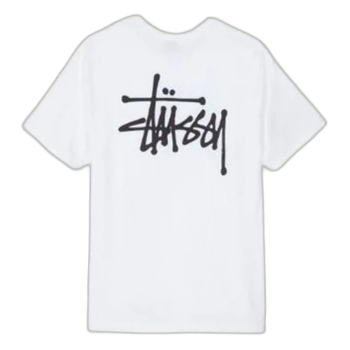 Stussy Classic Basic Printing Short Sleeve 'White'