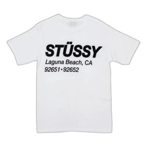 Stussy Surf Sport Tee Alphabet Printing Short Sleeve Unisex White