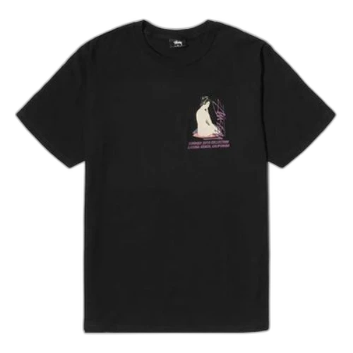 Stussy Geisha Tee Printing Short Sleeve Unisex Black