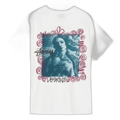 Stussy Unisex Venus Pigment Dyed Printing White