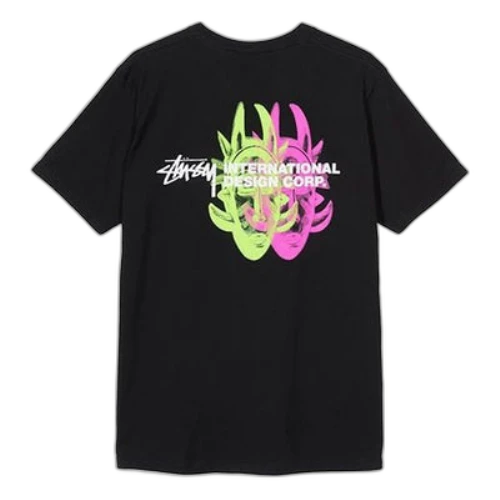 Stussy Double Mask Tee Short Sleeve Unisex Black