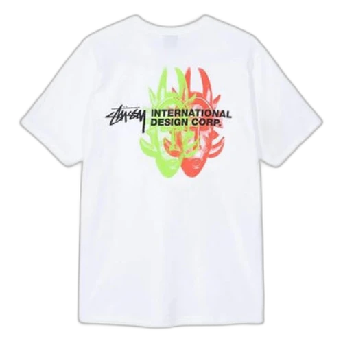 Stussy Double Mask Tee Short Sleeve Unisex White