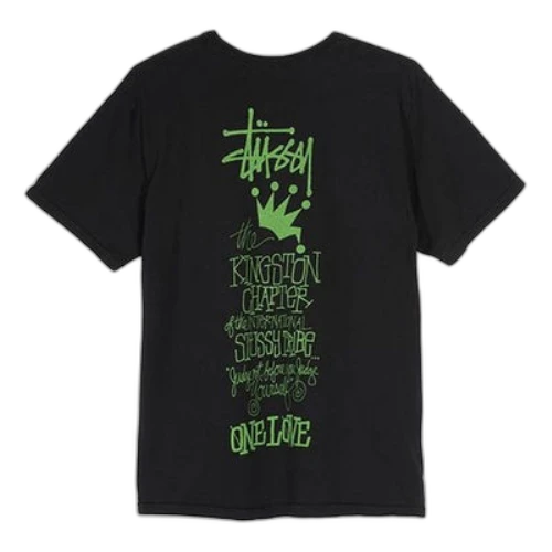 Stussy Kingston Tee Crown Short Sleeve Unisex Black