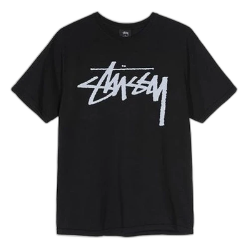 Stussy Stock Tee Logo Short Sleeve Unisex Black