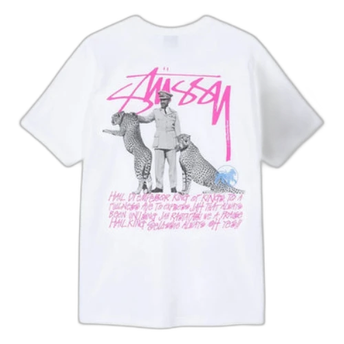 Stussy Large Logo Printing Short Sleeve Unisex White