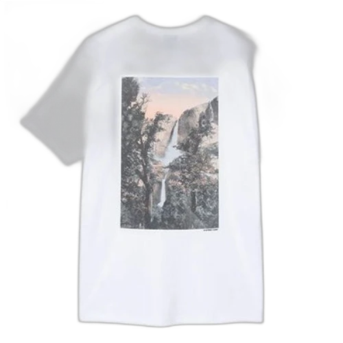 Stussy Falls Tee Classic Poster Short Sleeve Unisex White