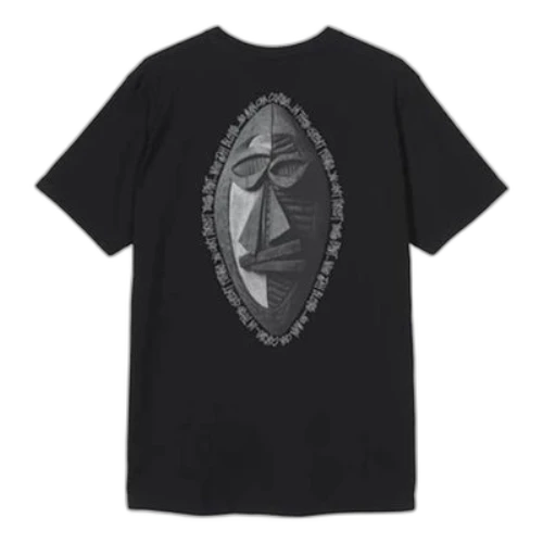 Stussy Tiribal Mask Tee Classic Short Sleeve Unisex Black