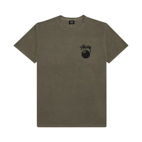 Stussy 8 Ball Pig Dyed Tee 'Olive'