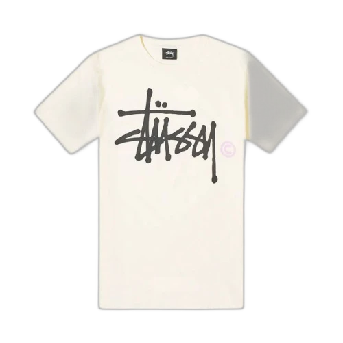 Stussy Basic Logo Pigment Dyed Tee 'Natural'