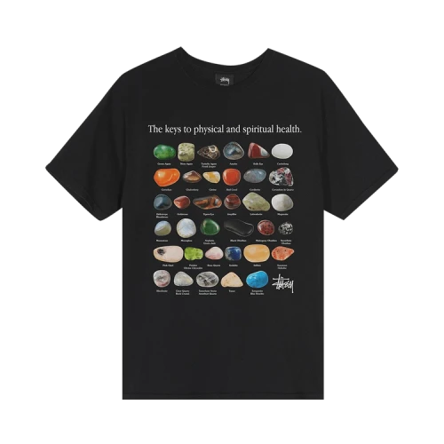 Stussy Stones Pig. Dyed Tee 'Black'