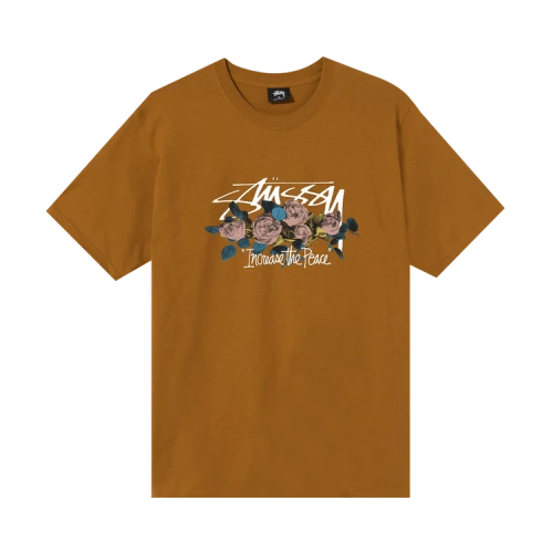 Stussy Increase The Peace Roses Tee 'Caramel'