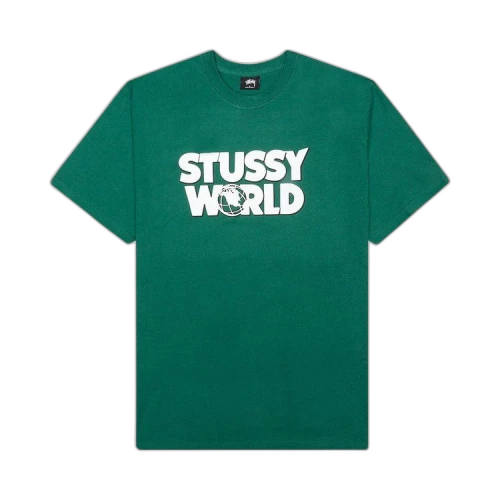 Stussy World Tee 'Dark Green'