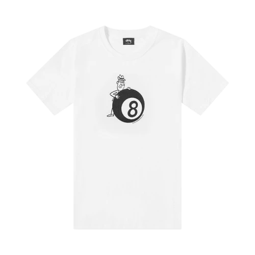 Stussy Behind The 8 Ball Tee 'White'