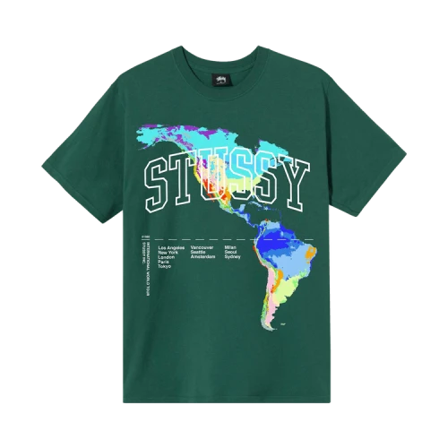 Stussy Thermal Tee 'Dark Green'