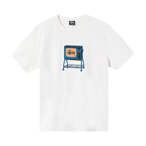 Stussy Rolling TV Pigment Dyed Tee 'Natural'