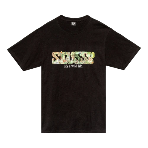 Stussy It's A Wild Life Tee 'Black'