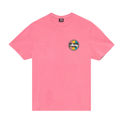 Stussy Classic Dot Pigment Dyed Tee 'Pink'