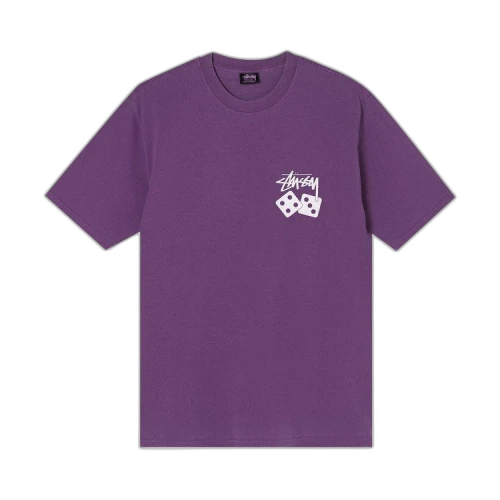 Stussy Dice Pigment Dyed Tee 'Purple'