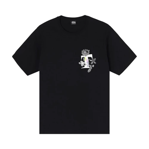 Stussy Acid Flowers Tee 'Black'