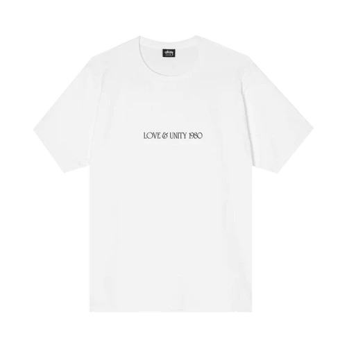Stussy Love & Unity Tee 'White'
