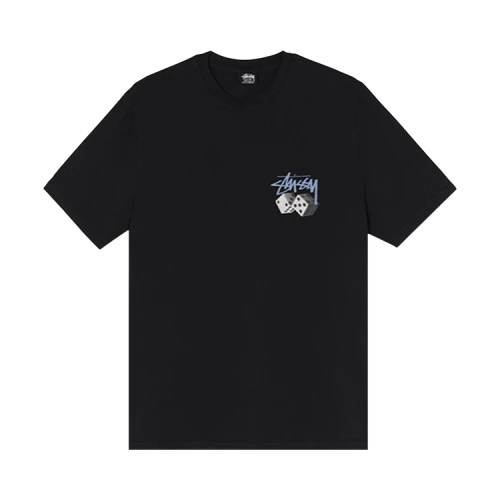 Stussy Roll The Dice Pig Dyed Tee 'Black'