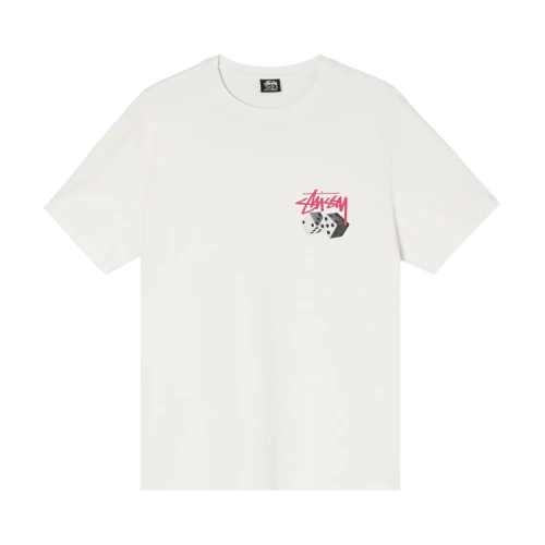 Stussy Roll The Dice Pig Dyed Tee 'White'
