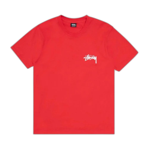 Stussy Fuzzy Dice Tee Red