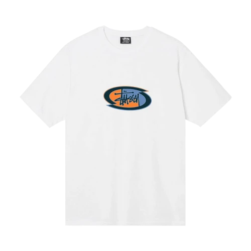 Stussy Split Oval Tee 'White'