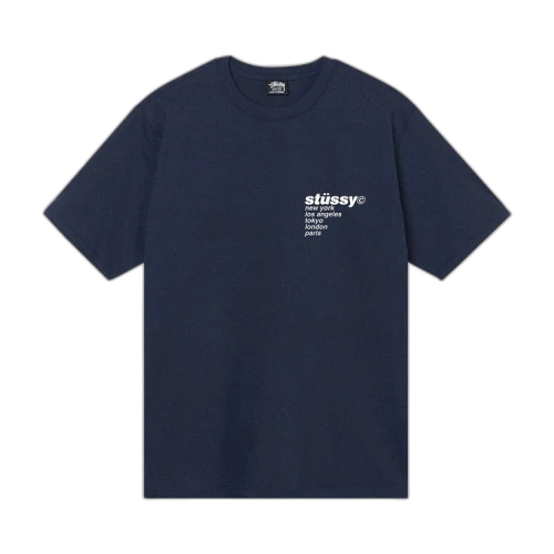 Stussy Strawberry Tee 'Navy'