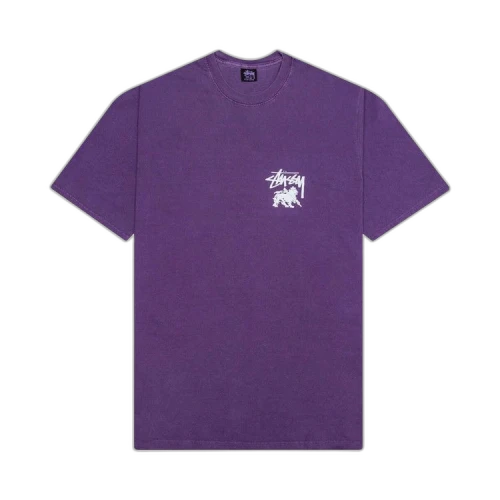 Stussy Rasta Dot Pigment Dyed Tee 'Purple'