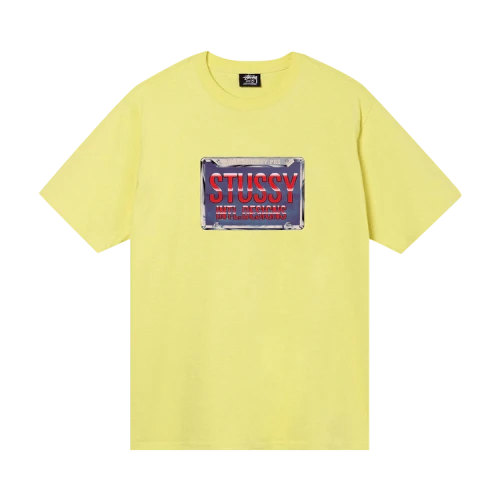 Stussy Plates Tee 'Yellow'