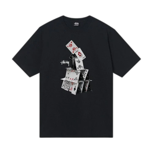 Stussy House Of Cards Tee 'Black'