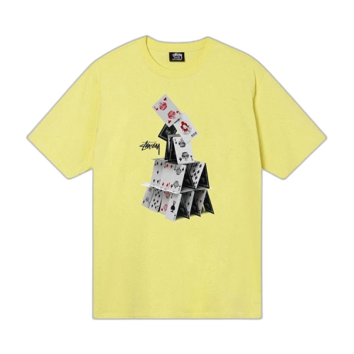 Stussy House Of Cards Tee 'Yellow'
