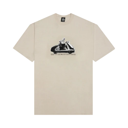 Stussy Skull Scooter T-Shirt 'Smoke'