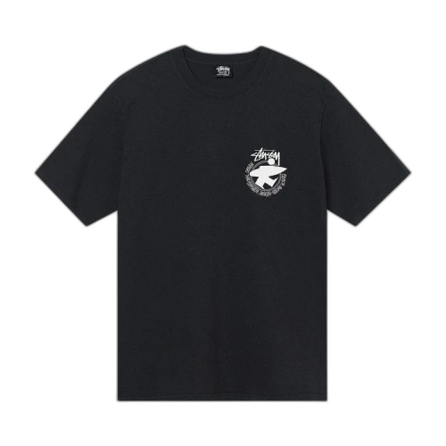 Stussy Beach Roots Pigment Dyed Tee 'Black'