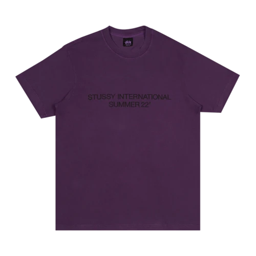 Stussy International 22' Pigment Dyed Tee 'Purple'