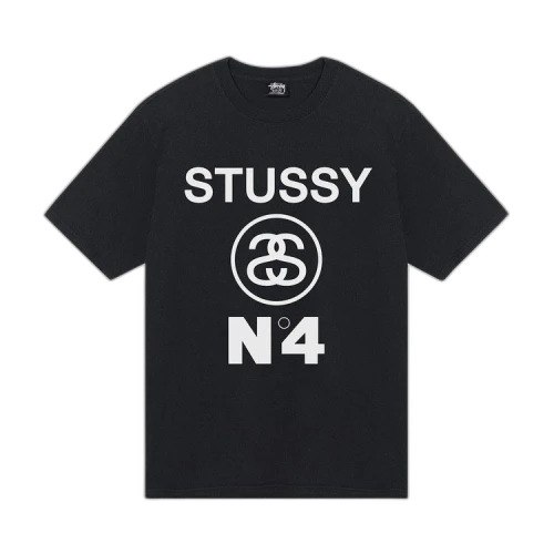 Stussy No.4 Pigment Dyed Tee 'Black'