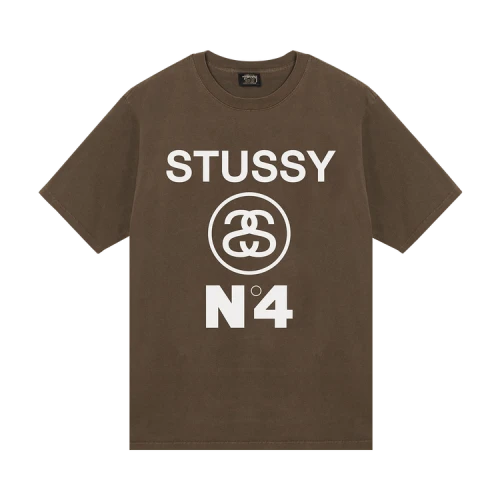 Stussy No.4 Pigment Dyed Tee Coffee