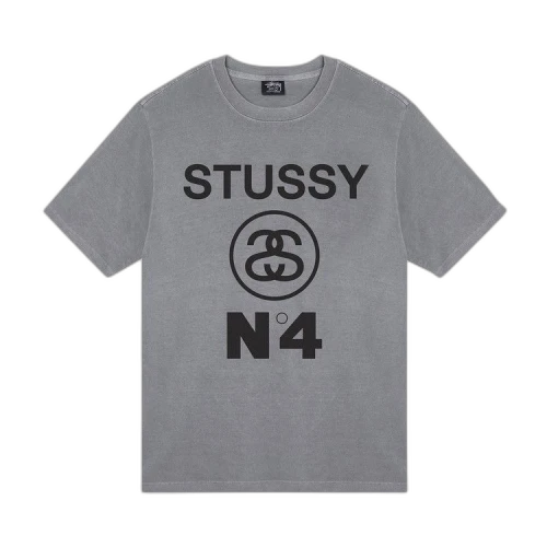 Stussy No.4 Pigment Dyed Tee Grey