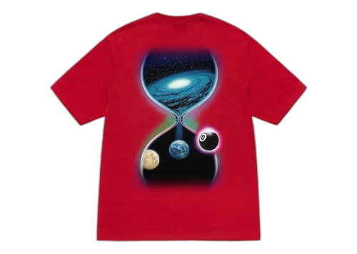 Stussy Galaxy 8-Ball Tee Dark Red
