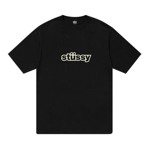 Stussy Thick Pigment Dyed Tee 'Black'